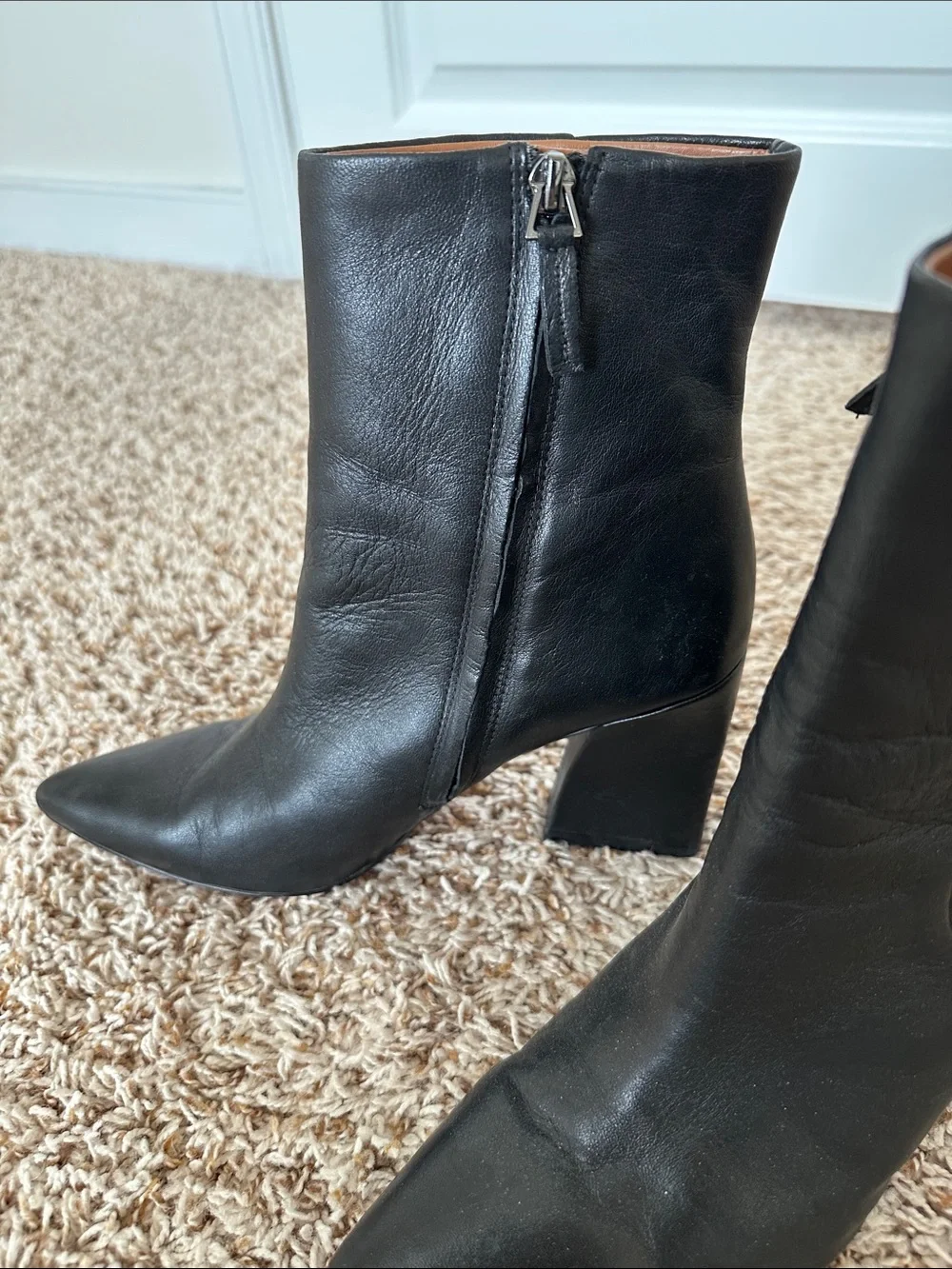 Franco Sarto Vesi Pointed Toe Leather Boots 8.5